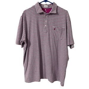Johnnie-O Grady Striped Polo in‎ Chateau Size XL